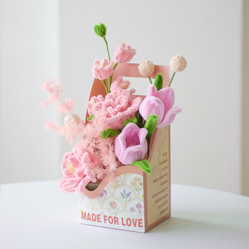 Sada ručně vyráběných kytic - perfektní dárek pro učitele a přátele