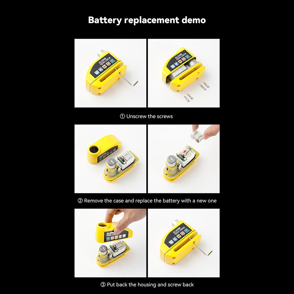 Blocare de frână cu disc pentru roată de motocicletă, antifurt, de securitate, cu alarmă, din aliaj de aluminiu, încuietori de siguranță pentru biciclete pentru bicicletă electrică, scuter