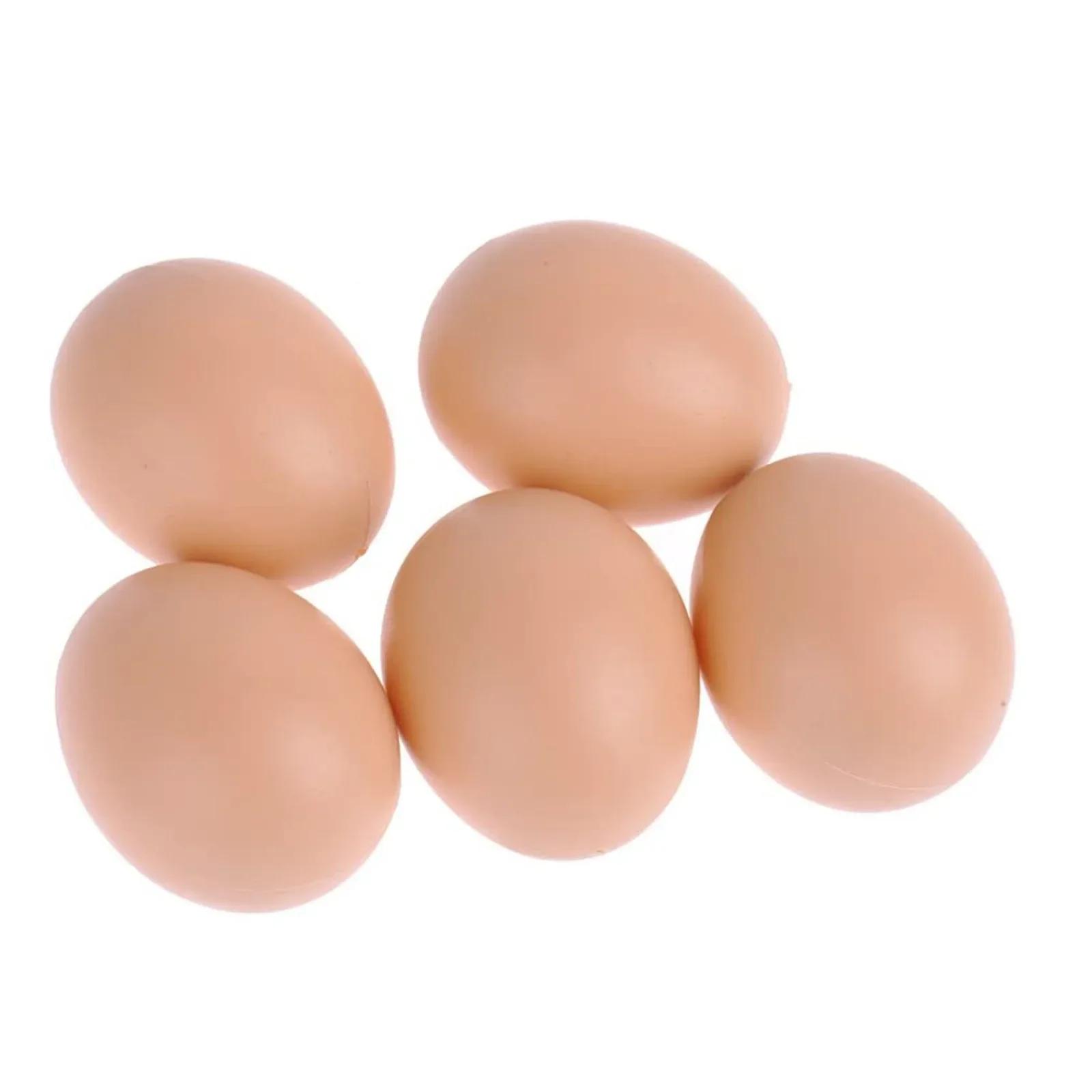 

Artificial Plastic Fake Eggs for Poultry Hatching DIY Painting Easter Eggs Kids Educational Toy