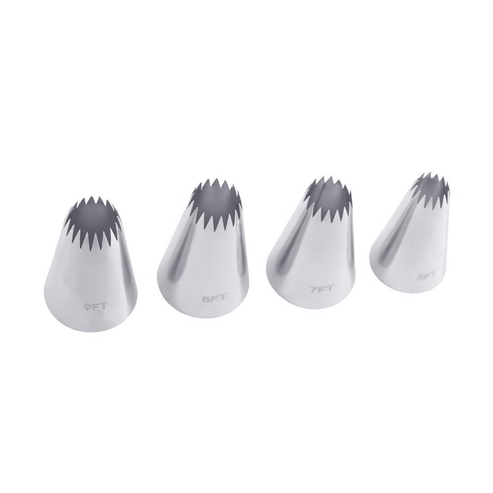 1 pz Set di punte per decorare torte, punte per decorare torte a forma di stella russa, punte per decorare cupcake, biscotti, glassa, pasticceria #5ft#7ft#8ft#9ft