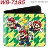Super Mario Cartoon Full-Color Print Bi-Fold Wallet Anime Student Unisex Short Purse
