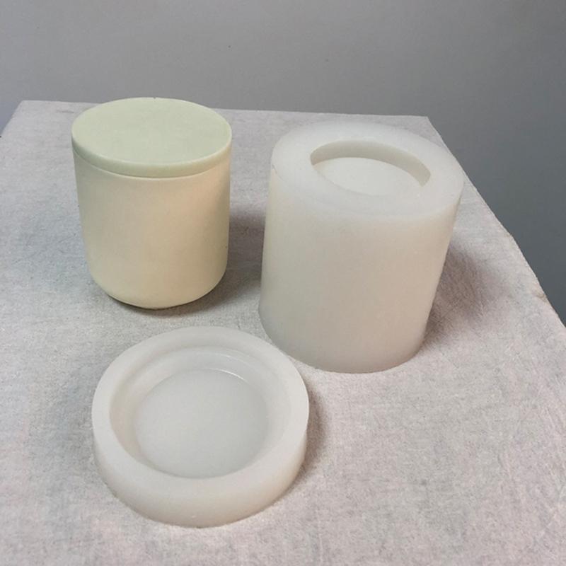 DIY Casting Mold Cylinder Candle Mold Cylinder Silicone Crafts 3D Geometric Mold