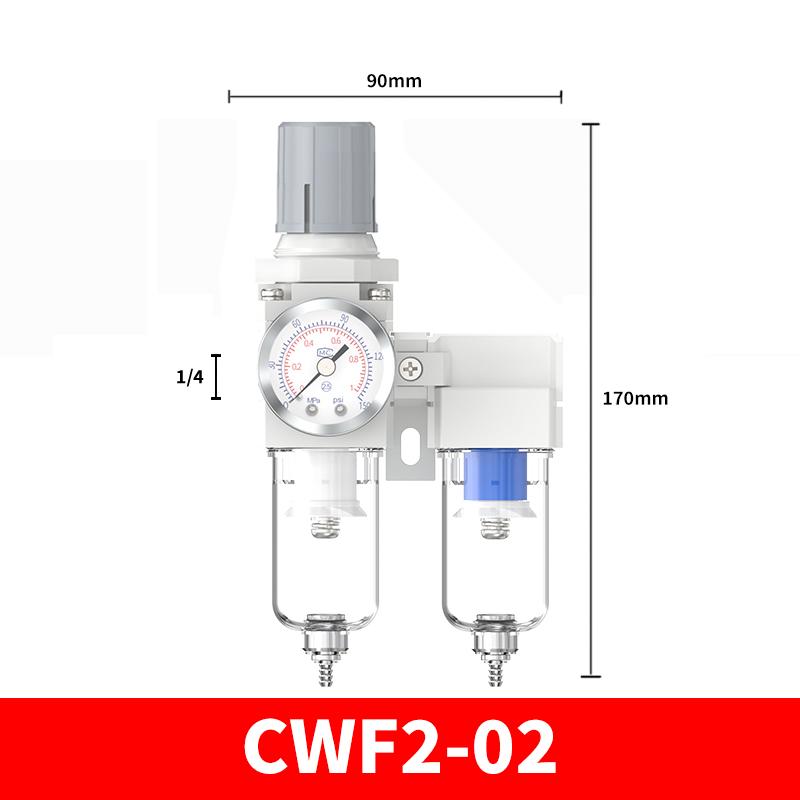Painting Spray Gun Fitting 2-Way Connector Oil-Water Separator Air Compressor Precision Drying Filter Air Source Processor