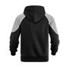Men's Hooded Sweatshirt, Contrasting Color Sweatshirt, Sports  Zipper Casual Jacket