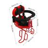 Safety Toddler Child Seat Rear Child Bike Seat Attachment Child Bike Seat for Adult Bike W/ Seat Cushion Suitable for Children