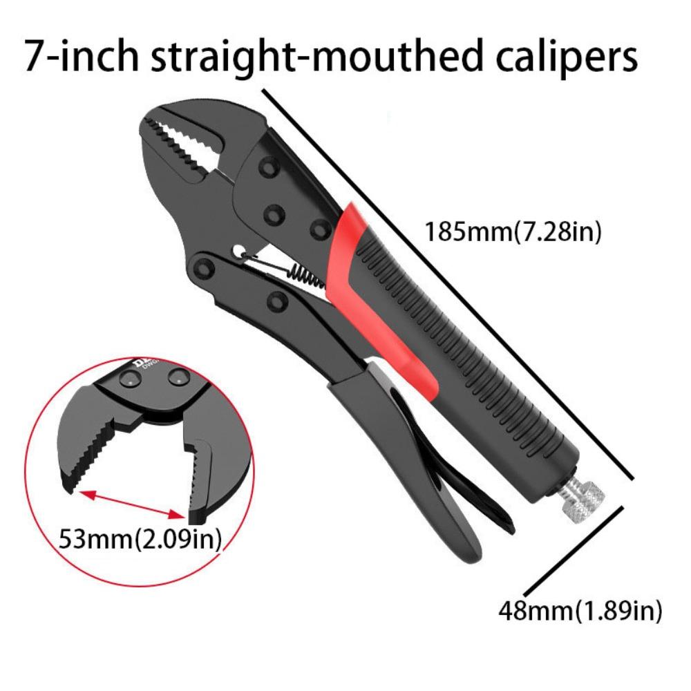 

Curved Jaw Multifunctional Pliers Straight Jaws Industrial Grade Pliers Welding Tools 7inch Style B
