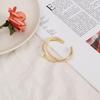 Korean Geometry Texture Bracelet Irregular Bangles Curved White Shell Plate