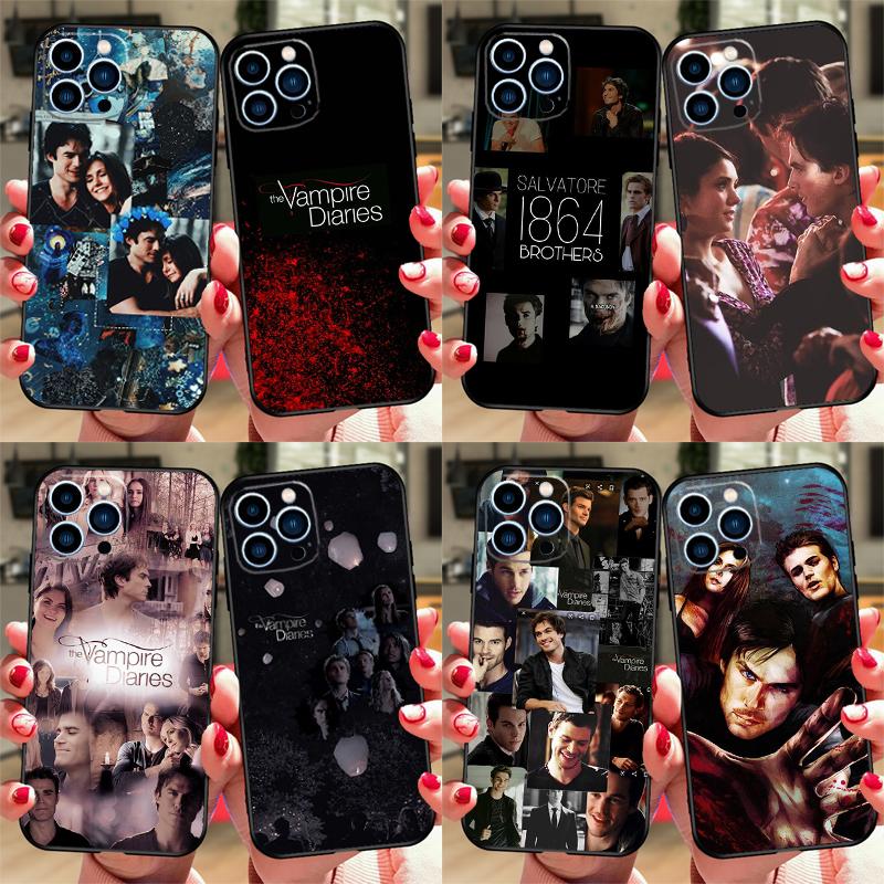 The Vampire Diaries Phone Case For iPhone 16 15 12 13 Mini 11 14 Pro XS Max Plus X XR Silicone Cover