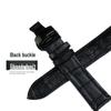 Genuine Leather Rose Gold & Silver Bamboo Pattern Quick Release Watch Strap with Butterfly Buckle (20mm/22mm)