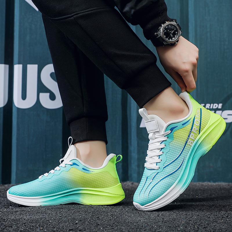 Men's sports shoes new casual fashion four season versatile outdoor thick sole breathable wear-resistant running casual sneakers