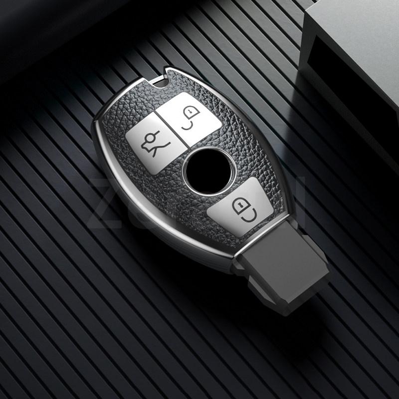 Tpu Leather Auto Car Key Case Cover Shell Fob For Mercedes Benz A C E S G Class Gla Cla Glk Glc Cls W204 W463 W176 W251 W205 Amg