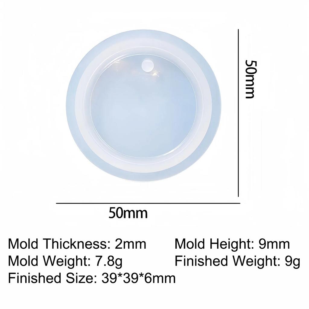 1/3PCS Keychain Pendant Silicone Mold DIY Moules Silicone Crystal Epoxy Resin Mold for Necklace Bracelet Jewelry Making Findings
