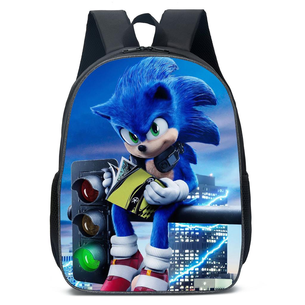 Cartoon Animation Sonic Primary And Secondary School Students Schoolbag Children'S Men'S And Women'S Backpack Schoolbag