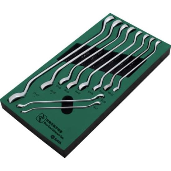 SATA Box Wrench Set 09905 Double-Ended (10 Pieces) 55°