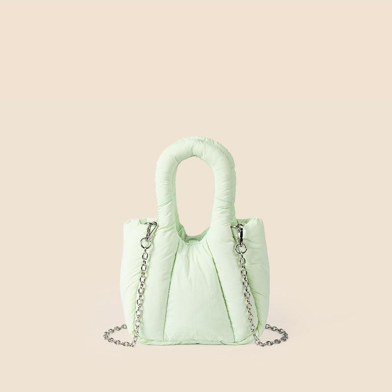 Handbag Senior Sense Chain Crossbody Bag Single Shoulder Female Niche Candy Color Padded Cotton Down Bag