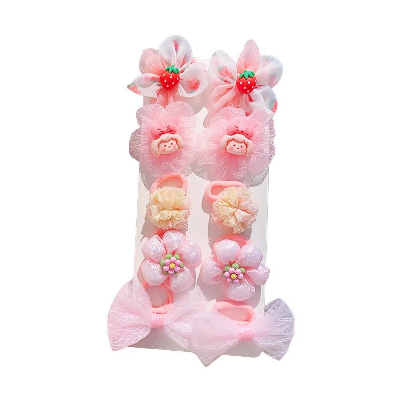 2025 Children's Flower Hair Ties - Princess Headwear Rubber Band for Girls and Babies