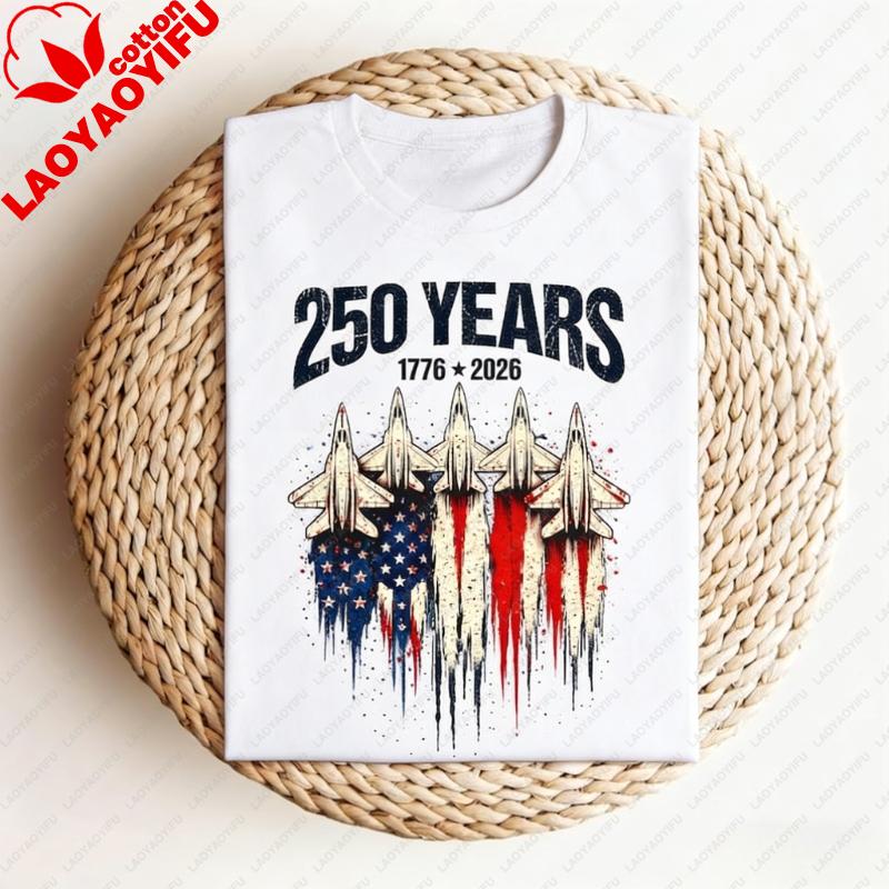 Maglietta Anniversario Giorno dell'Indipendenza Jet da Combattimento Patriottico Giorno dell'Indipendenza Abbigliamento Donna Harajuku Top Y2k Magliette Grafiche