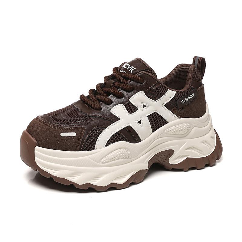 Anti-velvet Sports Dad Shoes Women's New Inner Height Increase Casual Shoes Versatile Breathable Fashion Shoes