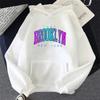 Unisex Brooklyn Print Hoodie for Woman High Grade Urban Casual Fashion Hooded Sweatshirt Girl Daily Home Outdoor Comfort Loose Pullover