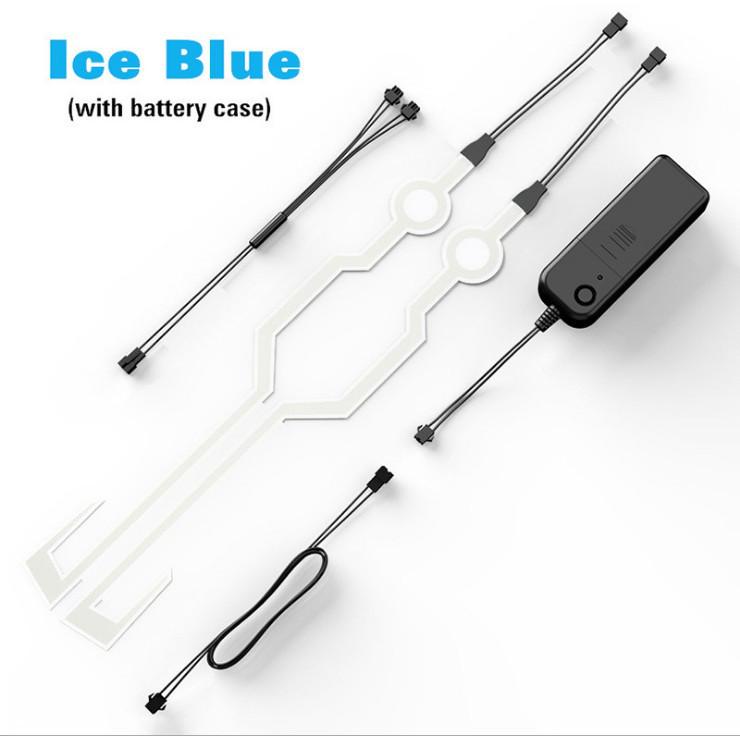 Striscia LED Luminosa per Casco da Motociclista per la Sicurezza nella Guida Notturna