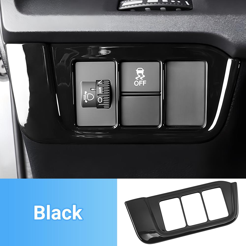 

Для Honda CR-V CRV 6-го поколения 2023 2024 2025 гибридный автомобиль ABS ручка регулировки фар крышка переключателя рамка отделка наклейка аксессуары чёрный