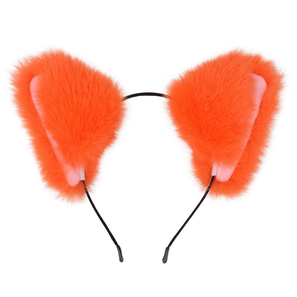 Plush Cat Ears Headband for Cosplay and Anime Costumes
