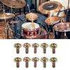 20 Stück Trommelöse Montage schrauben Klauenhaken Spannschrauben Musikinstrument Teile Ersatzteile Trommelöse Klauenhaken Schraube