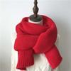 Spandex Long Thickened Neckscarf Polyester Winter Warmer Scarf Soft Knitting Wool Scarf  Winter