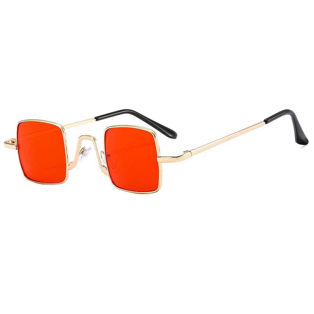Vintage Square Sunglasses Women Men Retro Brand Mirror Sun Glasses Female Metal Frame Fashion Candy Color  Feminino