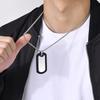 Personalisierte Hundemarken Halsketten für Männer Jungen, Geräuschlose Edelstahl Silikonrand Anhänger Halskette, Trendiger Soldaten Schmuck Geschenke
