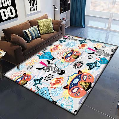 Desen animat anime frumos pictură covor pentru camera de zi Covor zonă mare Covor negru moale Covorașe de decorare a casei Covoare Boho Picnic