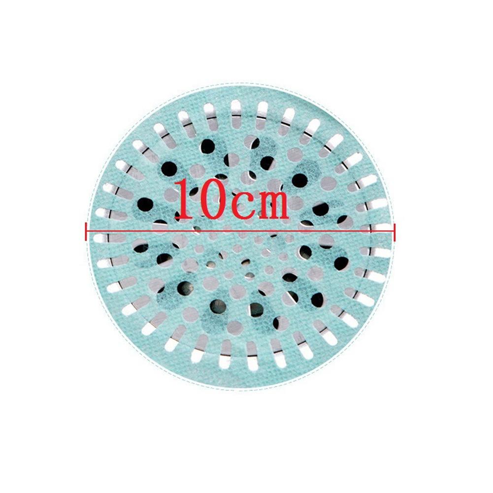 10pcs Disposable Hair Anti-blocking Floor Drain  Pool  Filter Toilet Sewer Drain Strainer Sink Filter Sticker