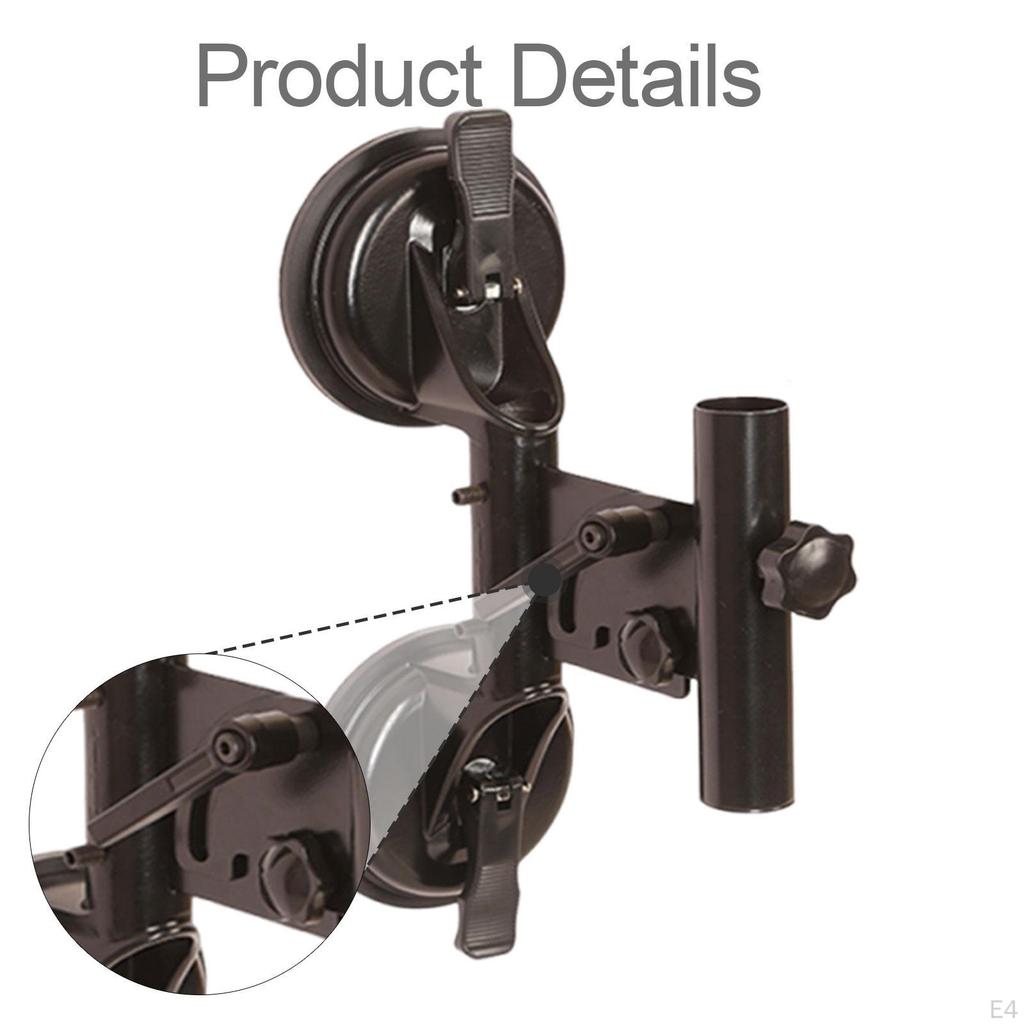 Flag Pole Mount Suction Cup for Car Rvs Bracket Stand Smooth Surface 3cm Diameter Tube
