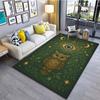 Divining Owl Printed Carpet for Living Room Bedroom Bedside Bathroom Floor Mat Area Rugged Sofa Mat Home Decor Large Size