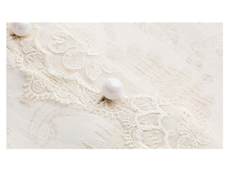 Spring 2025 New Chinese Cotton-Linen Jacquard Vest and Lace Blouse Two-Piece Set