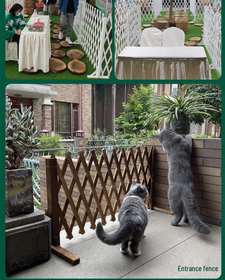 Extendable Anticorrosive Wood Garden Fence & Climbing Frame for Outdoor and Indoor Use