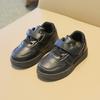 Children's white sneakers for boys and girls, spring soft-soled shoes, new student sports shoes, white girls' shoes
