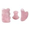 Rose Quartz Gouache Scraper For Face Natural Jade Stone Pink Quartz Gua Sha Scraping Board Acupuncture Health Massage Face Lift