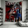 Hades poster Wall Hanging Printed Fabric Blanket Decorative Tapestries for Bedroom Living Room Home Decor
