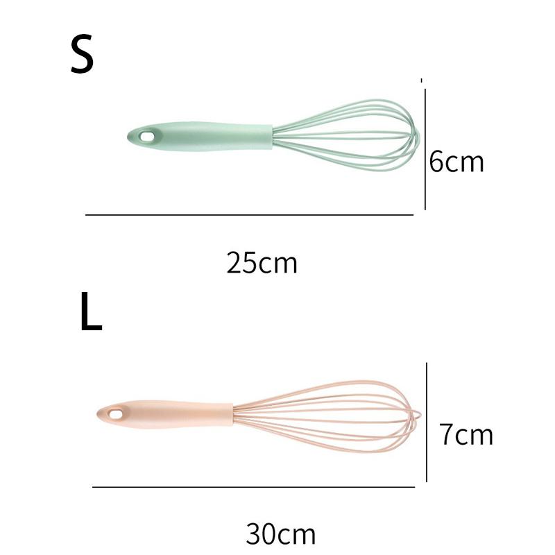 Manual Frother Manual Egg Beater Whisk Kitchenware Plastic Silicone Balloon Beater Whisking Balloon Coil Style Egg Tools