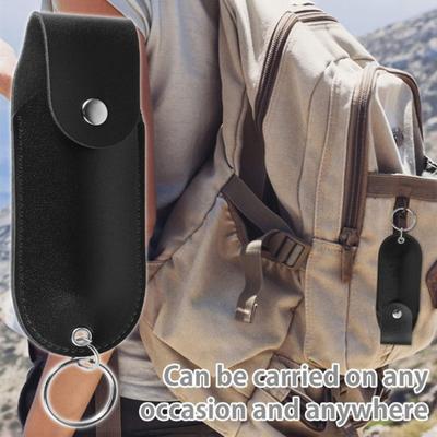 Mini Portable Spray Keychain Holder Storage Bag Flip Cover Design Compact Size Self-Defense Spray Holder Keychain for Women
