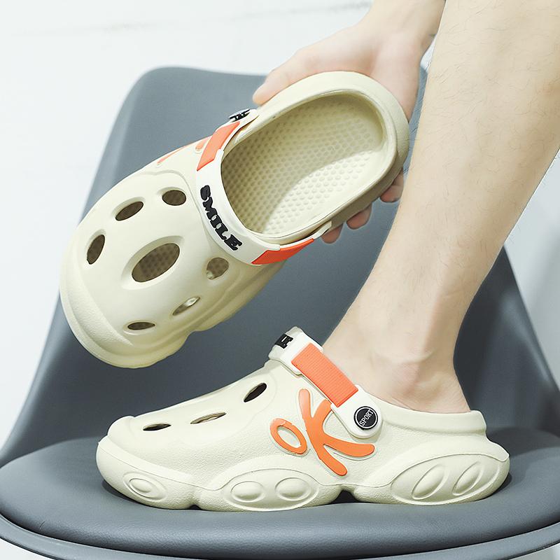 Nová móda Pánské pantofle letní EVA měkké pohodlné pánské sandály vysoce kvalitní lehké, tlusté dno koupelna pánské sandály