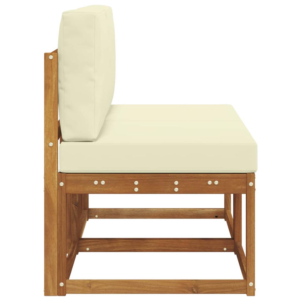 2 Piece Outdoor Center Sofa Solid Acacia Wood