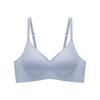 Summer underwear, women's thin collection, sub-breasts, seamless bra, large chest, small adjustment type, anti-sagging soft support bra