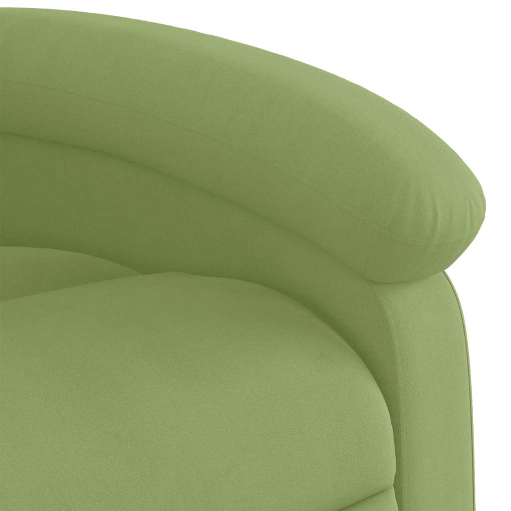Massage Recliner with Rising Function Light Green Velvet