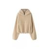 Womens Oversized Hooded Sweatshirt With Fleece Lining Warm Winter Casual Top In Chenille Fabric