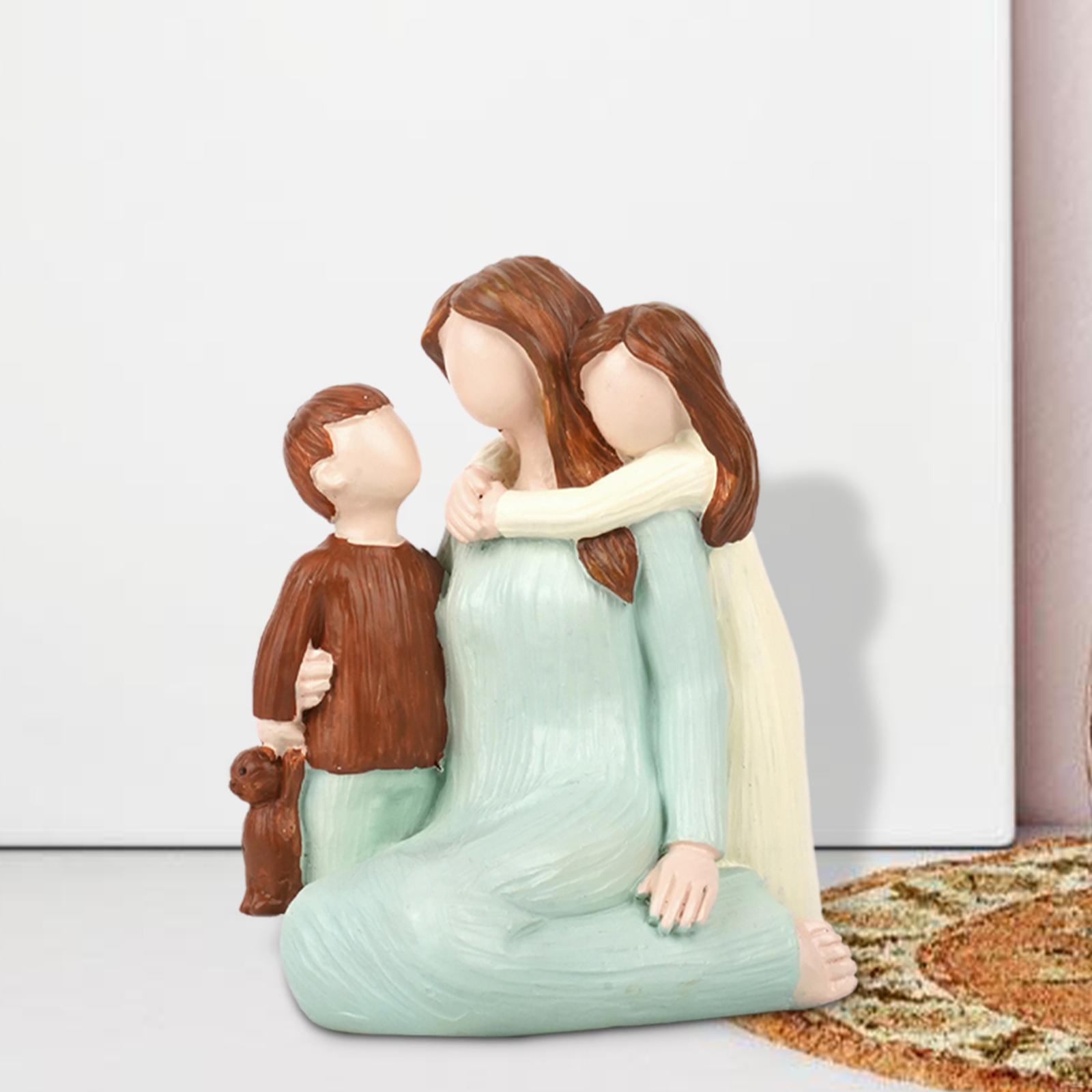 

Украшение рабочего стола миниатюрная человеческая статуя из смолы фигурка для дома и офиса Mom and Children