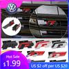 2026 Hot For VOLKSWAGEN VW 3D Metal Car Front Grille R RLINE Emblem Badge Sticker For Volkswagen VW K5 MK6 MK7 Logo Decoration D