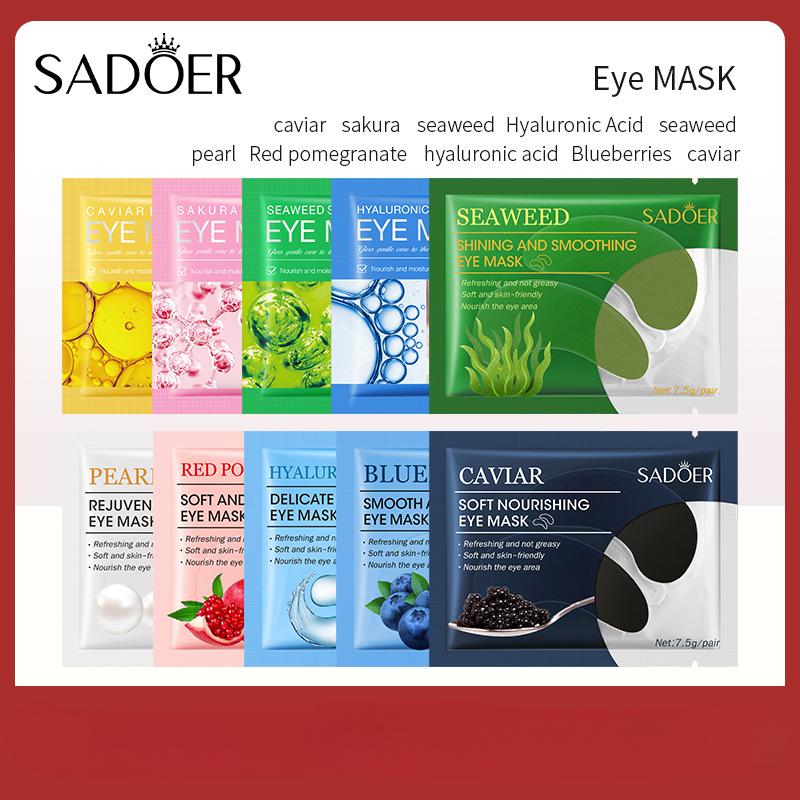 Sadoer Caviar Eye Mask Tablet Set Hydrating & Moisturising Eye Eye Mask Series