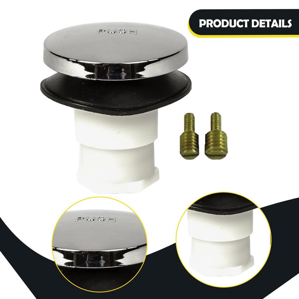 Versatile Bath Plug Stopper Durable Plastic Drain Filter Replacement for Bathtubs Washbasin Shower 3/8 5/16